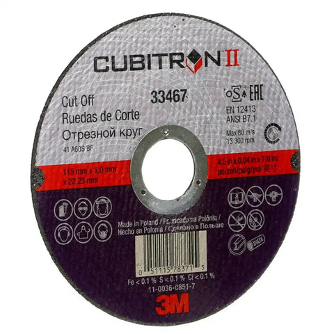 3M CUBITRON  II CUT-OFF WHEEL  115