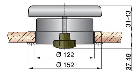 VETUS ATHOS1 MUSHROOM VENTILATOR TYPE ATHOS 1 I