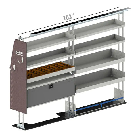 ROLACASE RSFMHREL-RPSH136 VAN SHELVING ELECTRICAL BIN PACKAGE