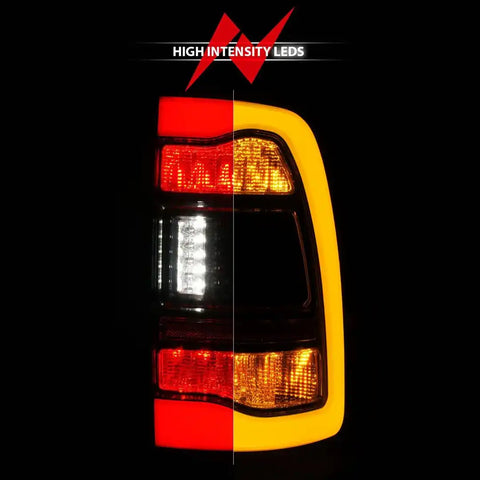 ANZO USA 311472 Tail Light Assembly LED Smoke Lens Black Housing Red Brake Light/