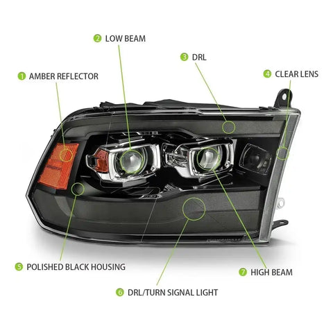 ALPHAREX USA 880593 DODGE RAM 1500HD 09-18 2500HD/3500H