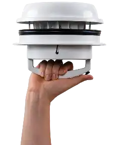 MAXXFAN DOME +6' FAN WHITE W/LED