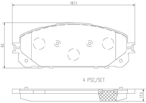 DISC BRAKE PAD SET
