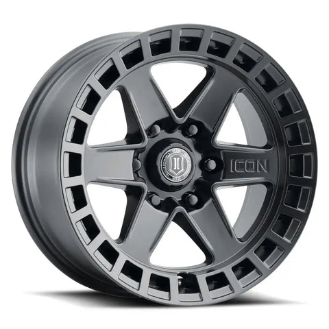 ICON 3417856350SB 17 X 8.5 INCH SIZE; SATIN BLACK; 6