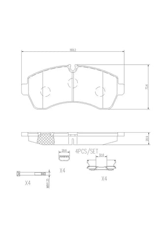DISC BRAKE PAD SET