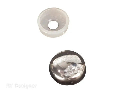 RV DESIGNER H607 14PK FINISH CAPS- CHROME