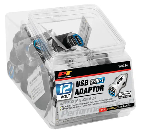 DUAL 12V USB ADAPTOR