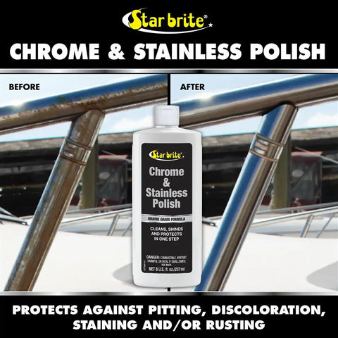 CHROME & STAINLESS POLISH 8 OZ.