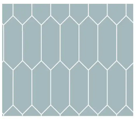 GENESIS PROD 494033 COASTAL BLUE PICKET BACKSPLASH KIT