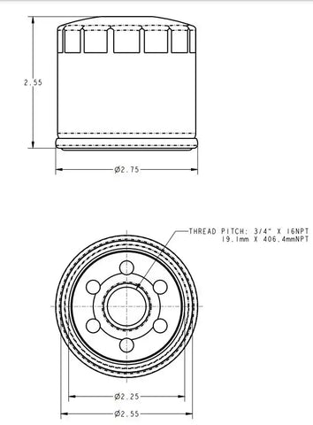 SIERRAMARINE 18-7897 OIL FILTER