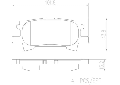 DISC BRAKE PAD SET