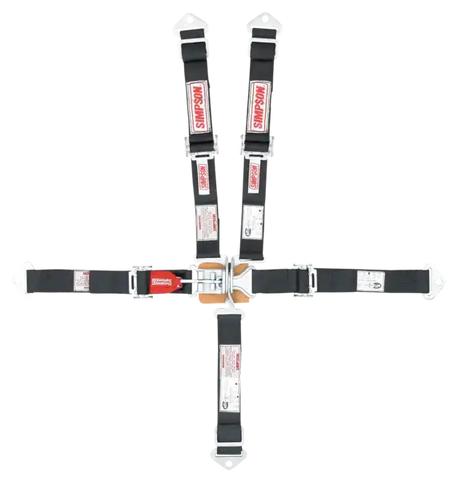 SIMPSON RACE 29025BK QRTR MIDGET 5PT SET BLK