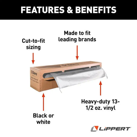 SLIDE TOPPER FAB  50' WHT
