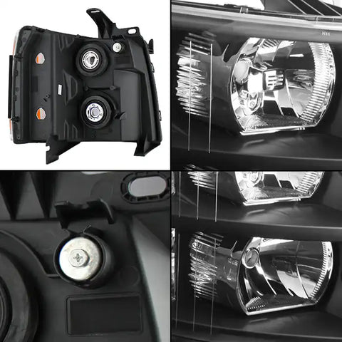 SPYDER 5076991 CHEVY SILVERADO 07-13 CRYS HL BLK