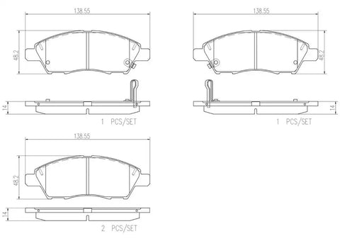 DISC BRAKE PAD SET