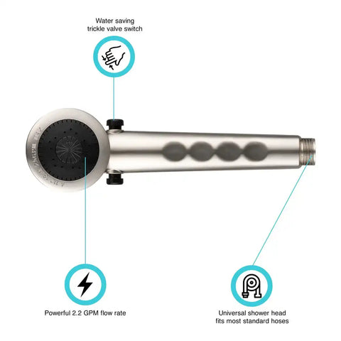 DURA FAUCET DF-SA135-SN HAND HELD SHWR WND NICKEL