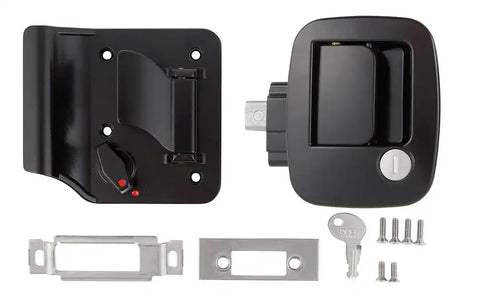 AP PRODUCTS 013-688 BAUER METAL TRAVEL TRAILER LOCK BLK