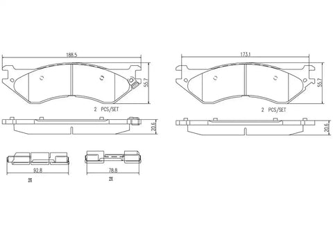 DISC BRAKE PAD SET