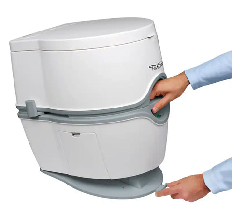 Thetford 92306 Toilet Porta Potti 565E Portable 4.0 Gallon Fresh Water Tank And 5.5 Gallon Waste Water Tank