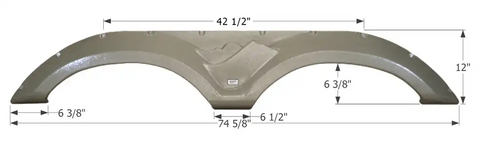 ICON 12256 FENDER SKIRT KEYSTONE CH