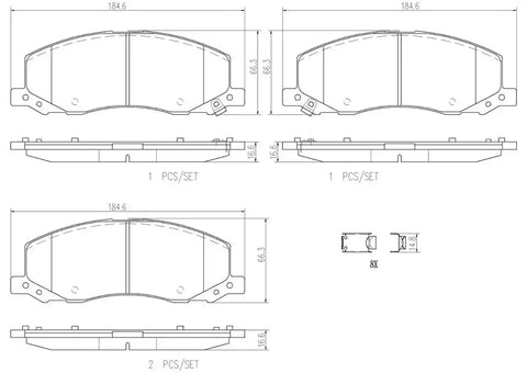 DISC BRAKE PAD SET