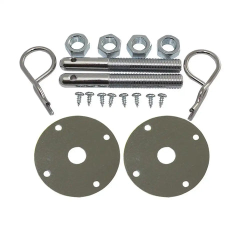 HOOD PIN KIT CHROME STEEL