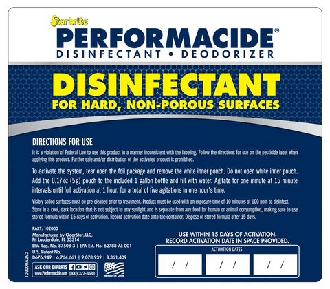 PERFORMACIDE DISINF 3 PK GALLON KIT
