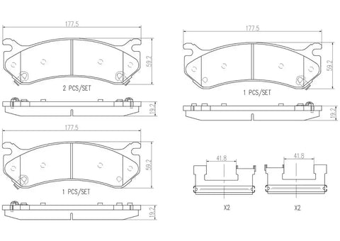 DISC BRAKE PAD SET