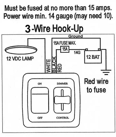 DIMMER ON/OFF  LED  BLACK