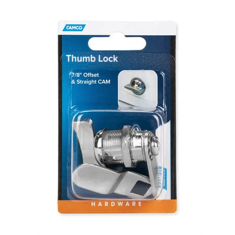 Camco 44323 Lock Cylinder For Baggage Compartment Doors Thumb Operated Cam Lock 7/