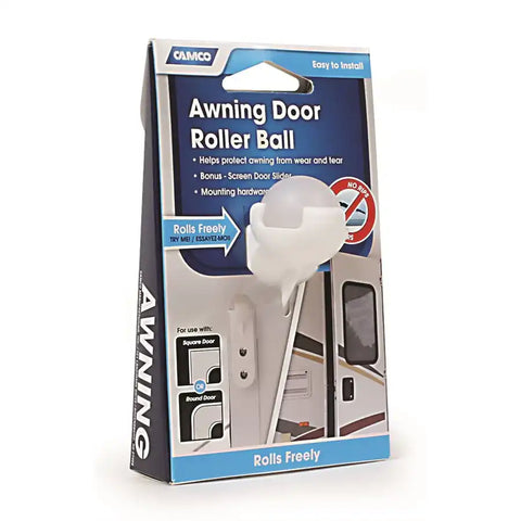 Camco 42005 Awning Door Roller Permanent Mount Roller and Slide With English/ Frenc