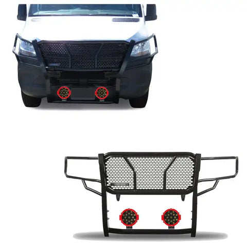 BLACK HORSE RU-DOSP19-B-PLR RUGGED HEAVY DUTY GRILLE GUARD KIT