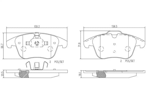 DISC BRAKE PAD SET
