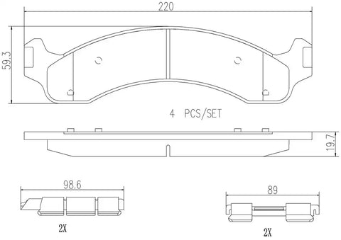 DISC BRAKE PAD SET