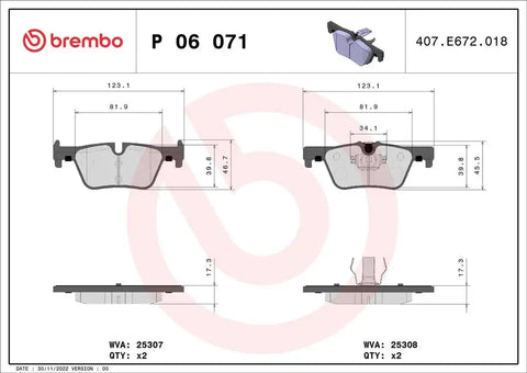 DISC BRAKE PAD SET
