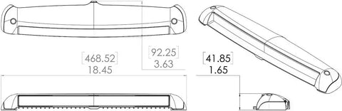 LUMITEC 101588 RAZOR LED LIGHT BAR - FLOOD