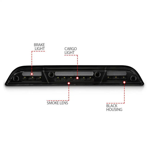ANZO 531112 THIRD BRAKE LIGHT ASSEMBLY; LED; SM
