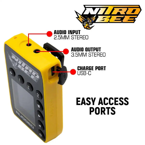 RUGGED RADIO NITRO-BEE-X NITRO BEE XTREME UHF RACE RECEIVER