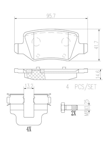 DISC BRAKE PAD SET