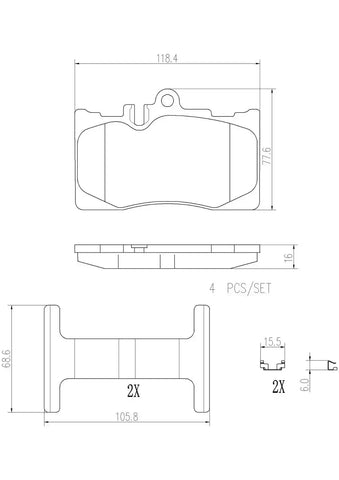 DISC BRAKE PAD SET