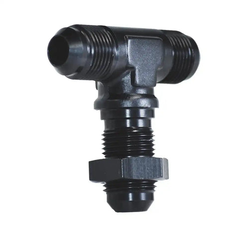 -4AN BLK BULKHEAD FLARE TEE