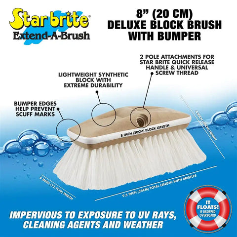 COARSE DLX BRUSH WHITE 8'