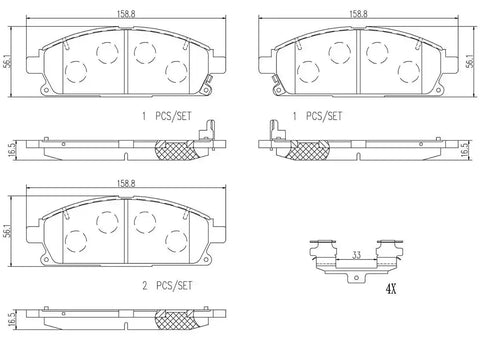 DISC BRAKE PAD SET