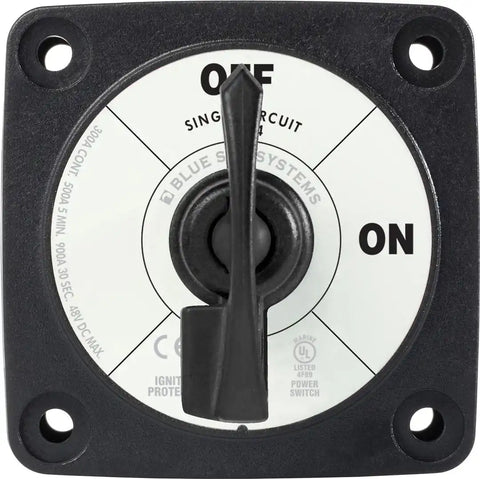 BLUE SEA 6004200-BSS SWITCH BATTERY M ON/OFF LOCKING BLA