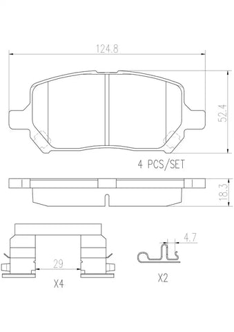 DISC BRAKE PAD SET