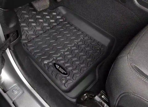 RUGGED RIDGE 12987.44 12987.44 FLOOR LINER KIT BLK FR/REA
