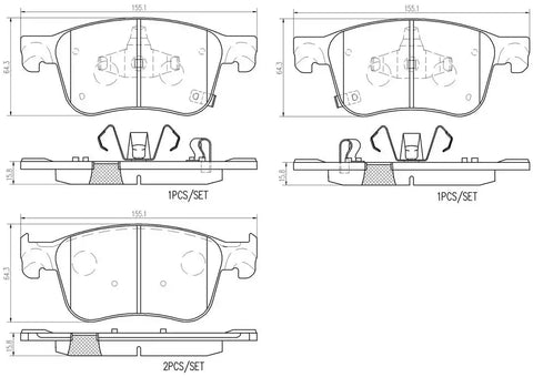 DISC BRAKE PAD SET