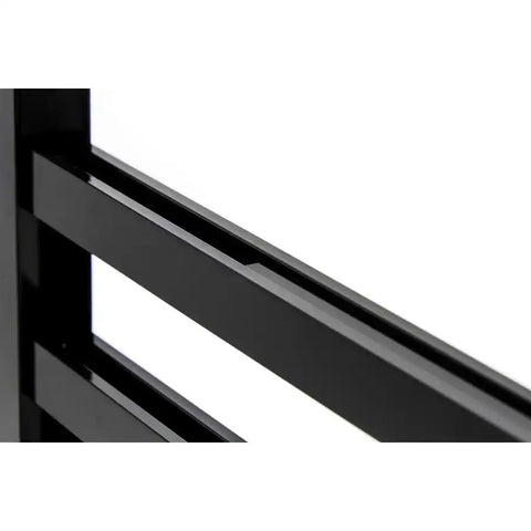 Camco 43976 Camco 43976 Screen Door Push Bar Single Style Black Aluminum With Molded Handles Installation Hardware