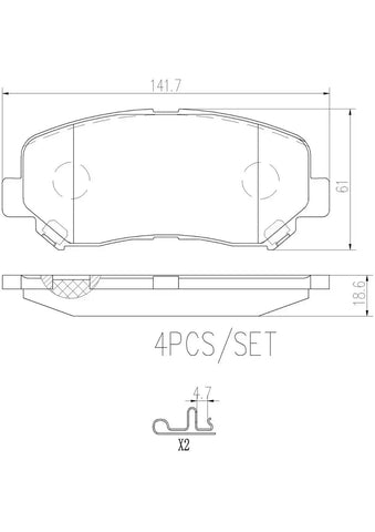 DISC BRAKE PAD SET