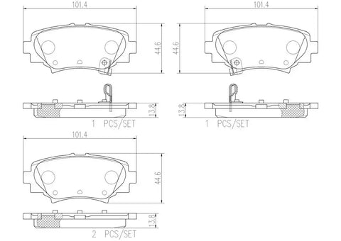 DISC BRAKE PAD SET